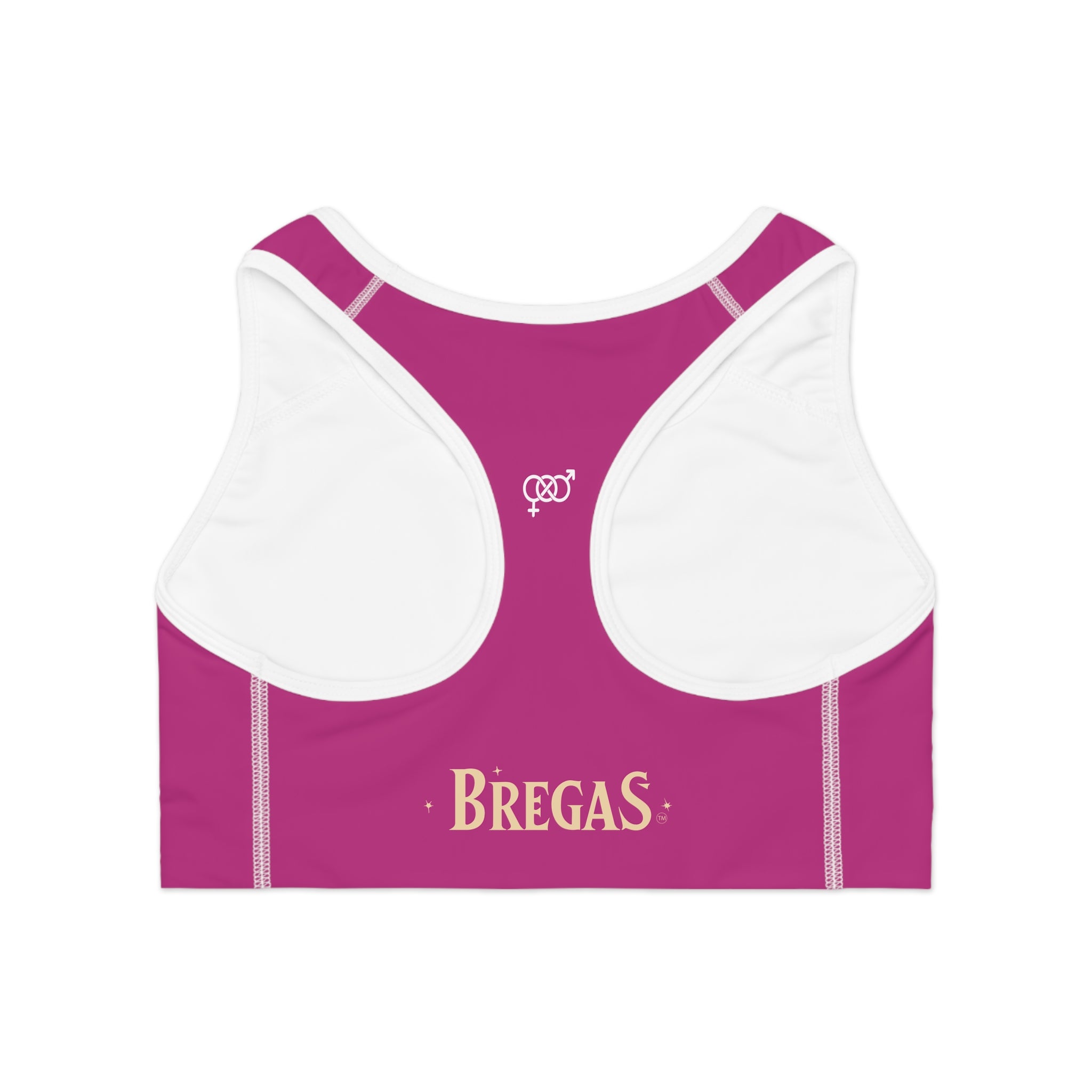 Sports Bra, Dark Pink, Bisexual. Made in the USA.