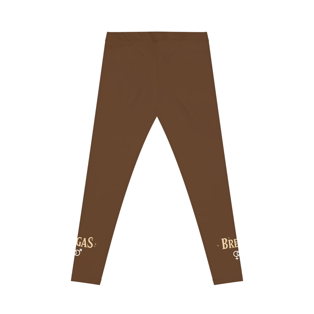 Leggings, Chocolate brown, Bisexual. Made in the USA.