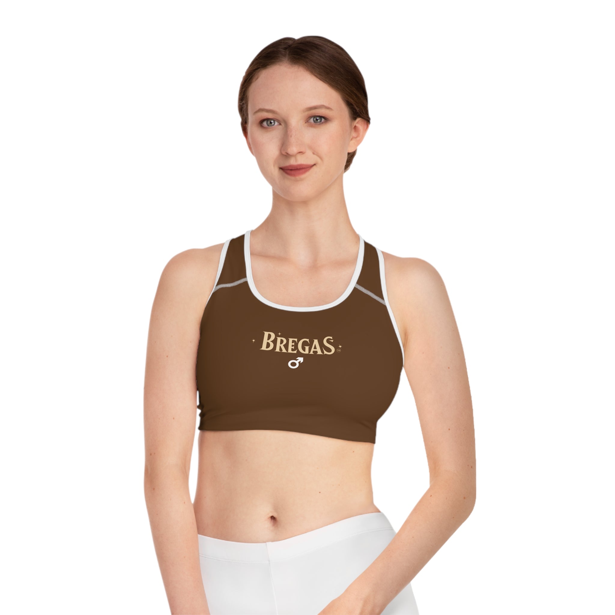 Sports Bra, Chocolate brown,  Women 4 men