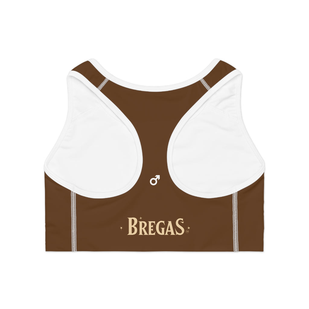 Sports Bra, Chocolate brown,  Women 4 men