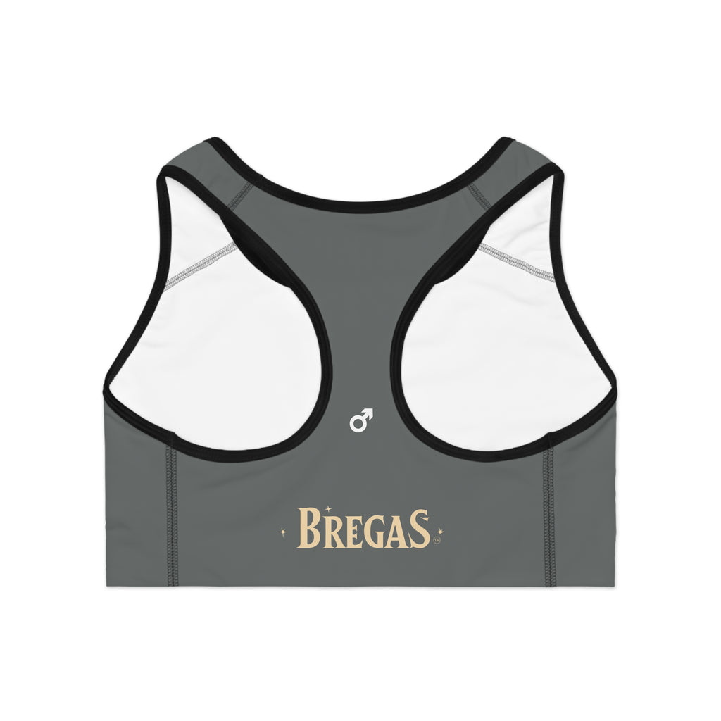 Sports Bra, Dark grey, Women 4 men