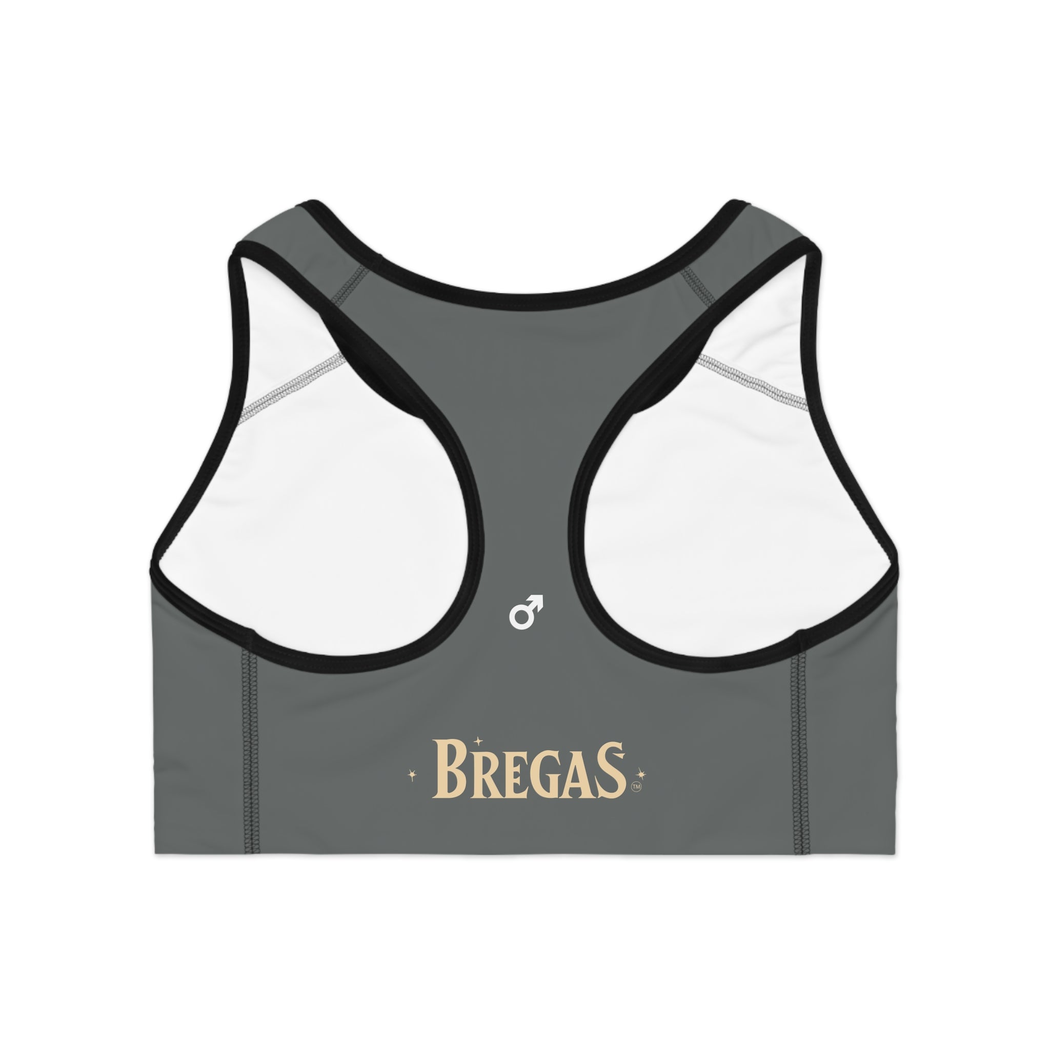 Sports Bra, Dark grey, Women 4 men