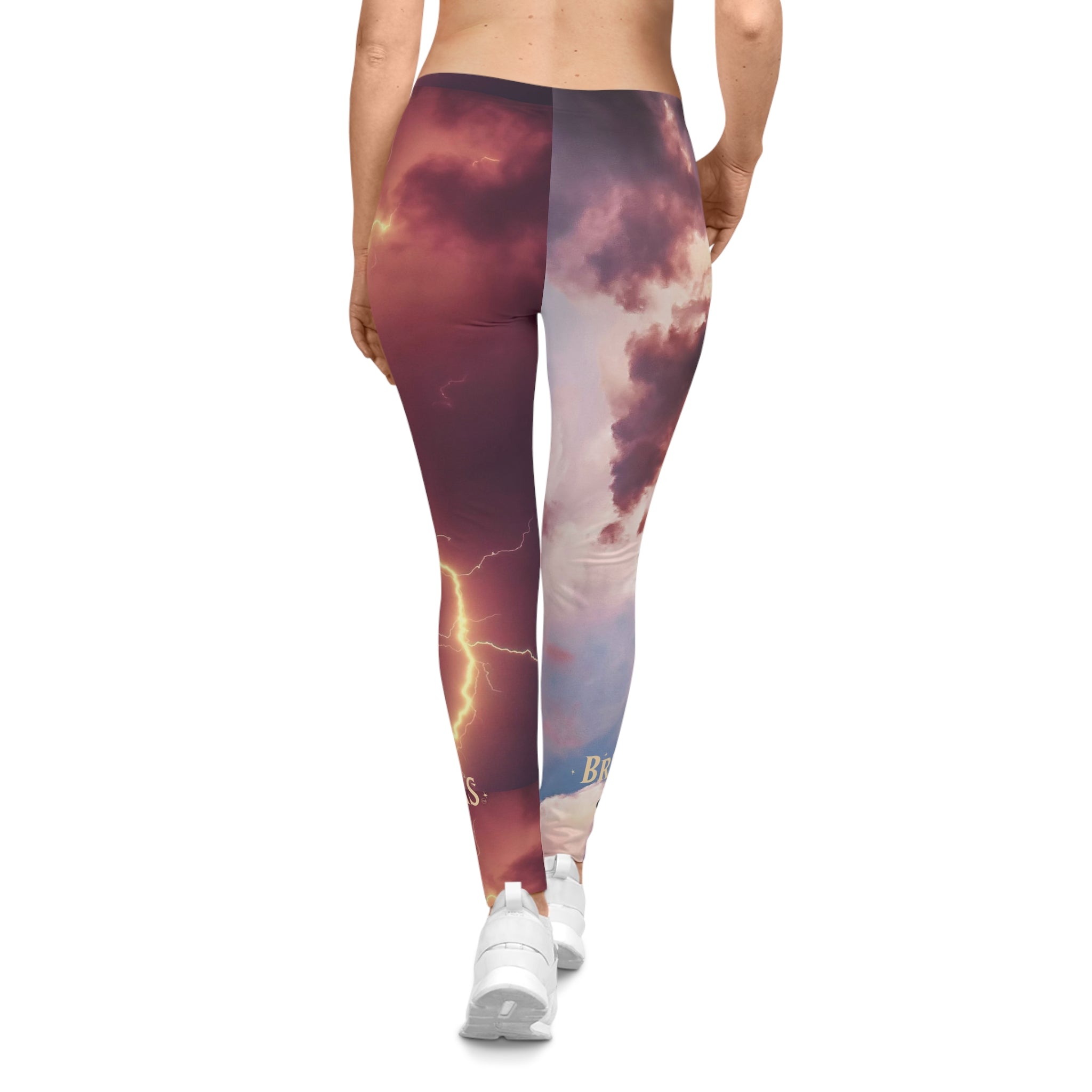 Leggings, Lightning Storm and clouds, bisexual Women