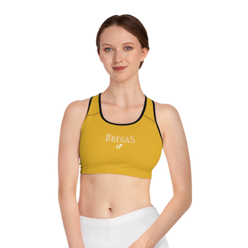 Sports Bra, yellow, Women 4 men