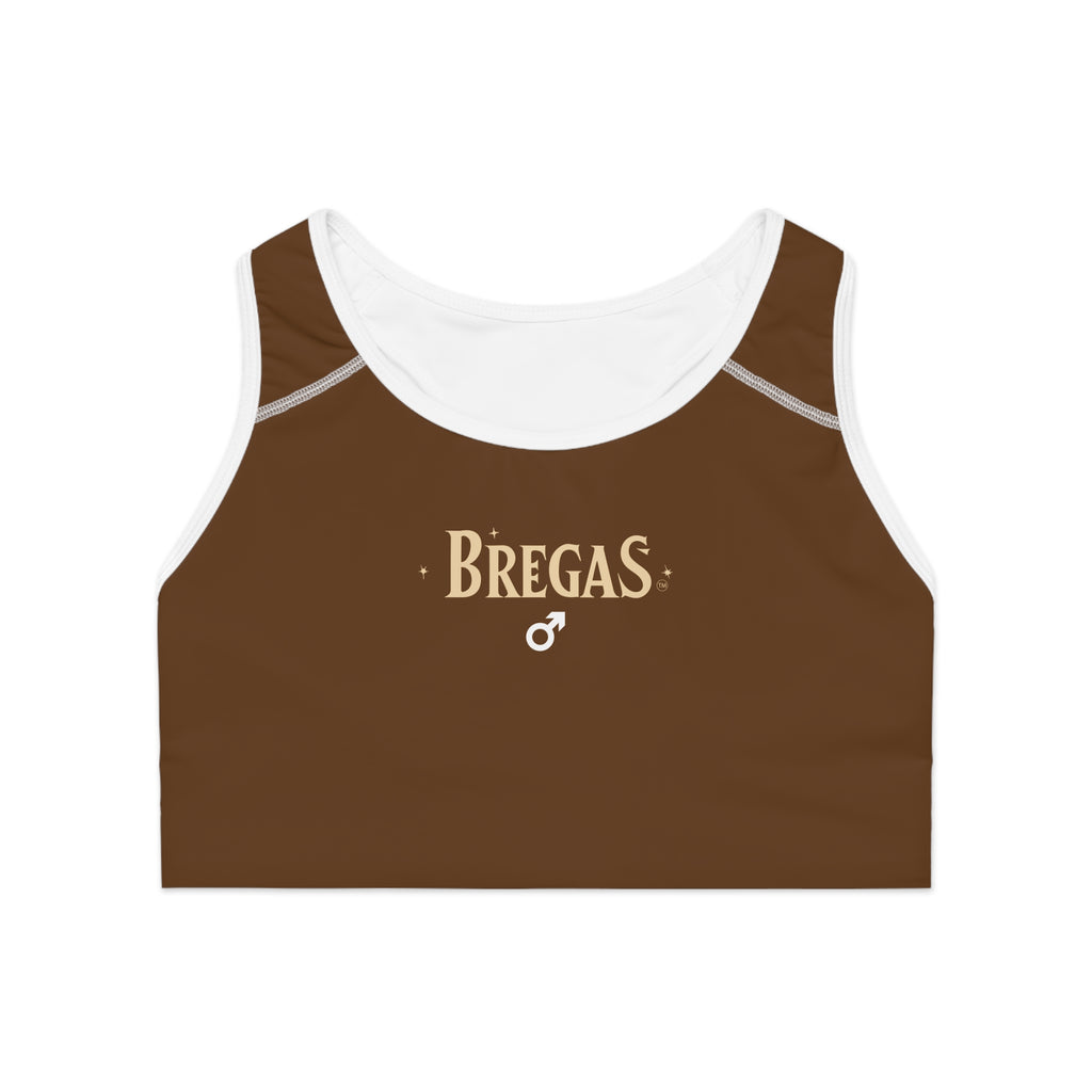 Sports Bra, Chocolate brown,  Women 4 men