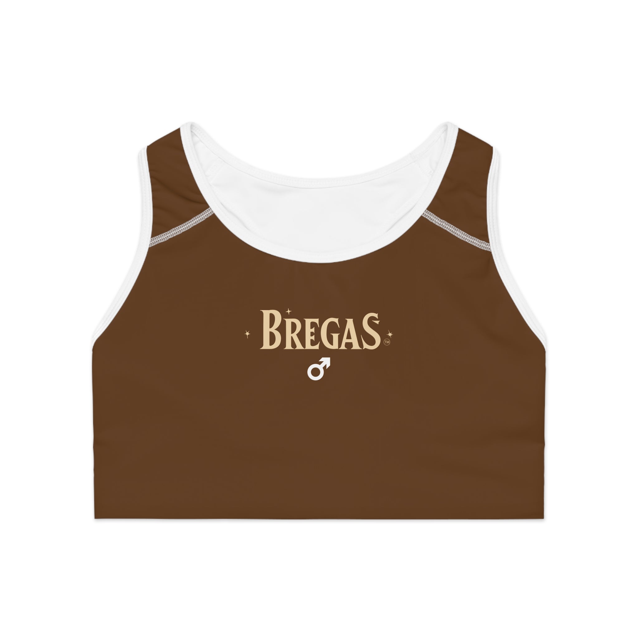 Sports Bra, Chocolate brown,  Women 4 men