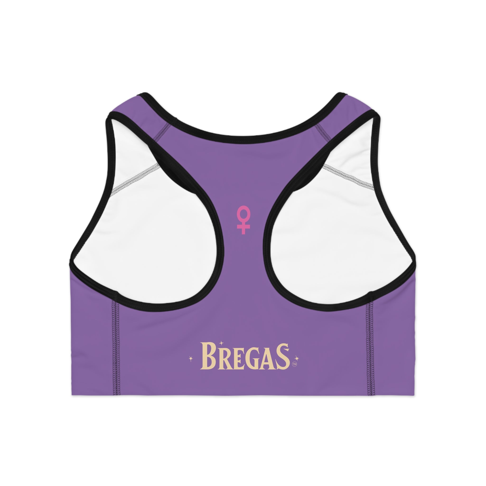 Sports Bra, Light Purple, W4W. Made in the USA.