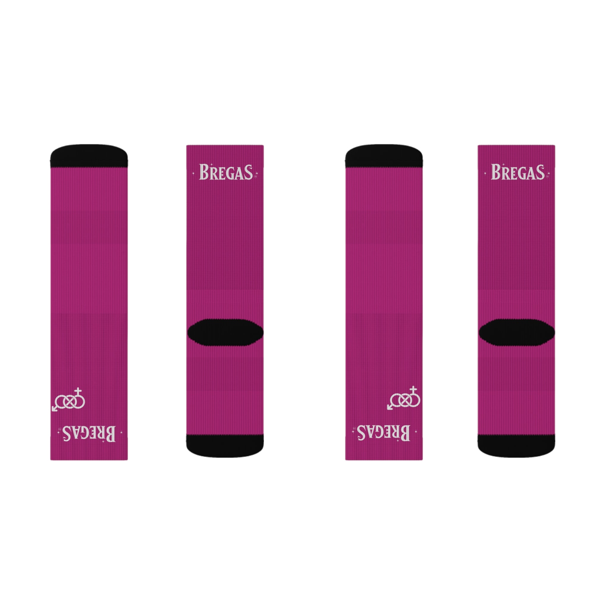 Socks, deep pink, Bisexual