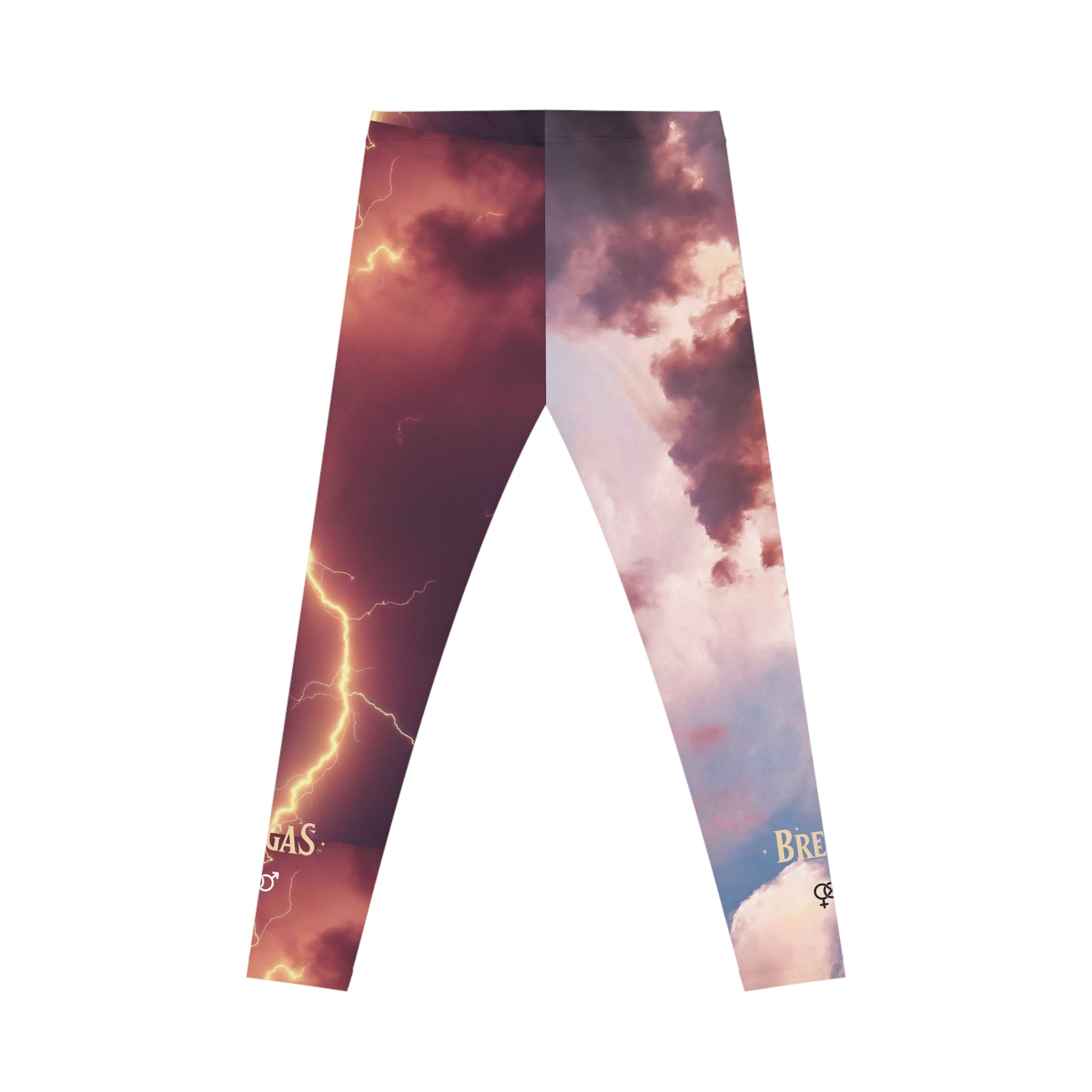 Leggings, Lightning Storm and clouds, bisexual Women