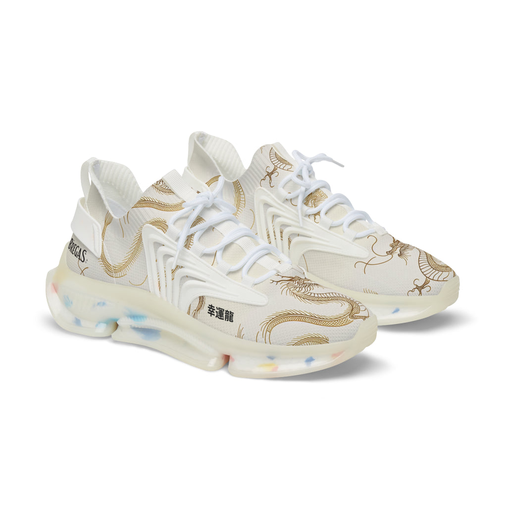 Sneakers, Golden Dragon, with 幸運龍 Lucky Dragon Chinese text