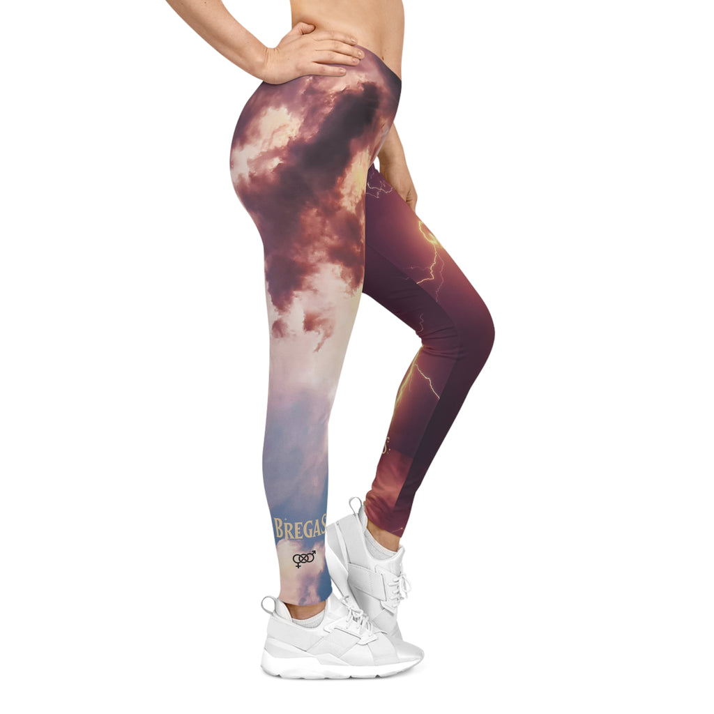 Leggings, Lightning Storm and clouds, bisexual Women