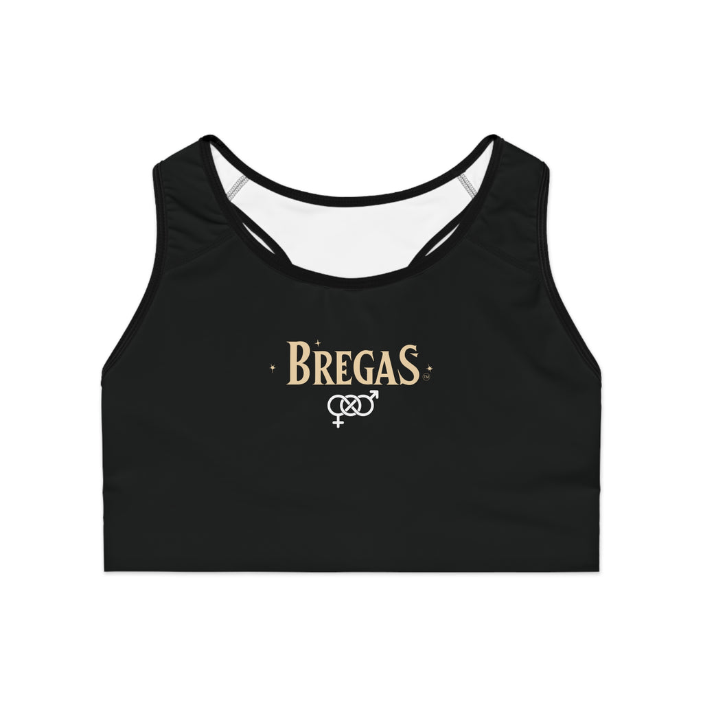 Sports Bra, Black, Bisexual. Made in the USA.