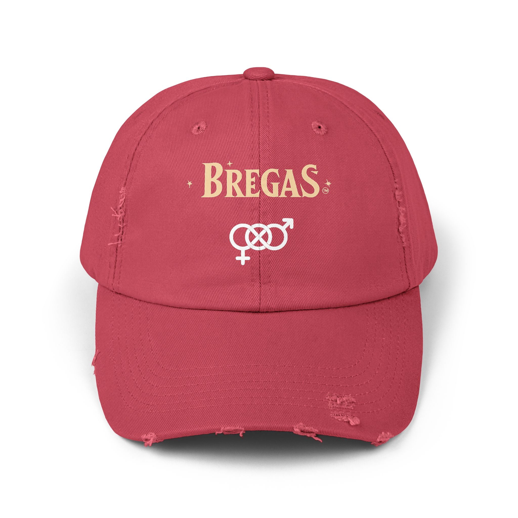 Distressed Cap, 8 colors, bisexual. Made in the USA.