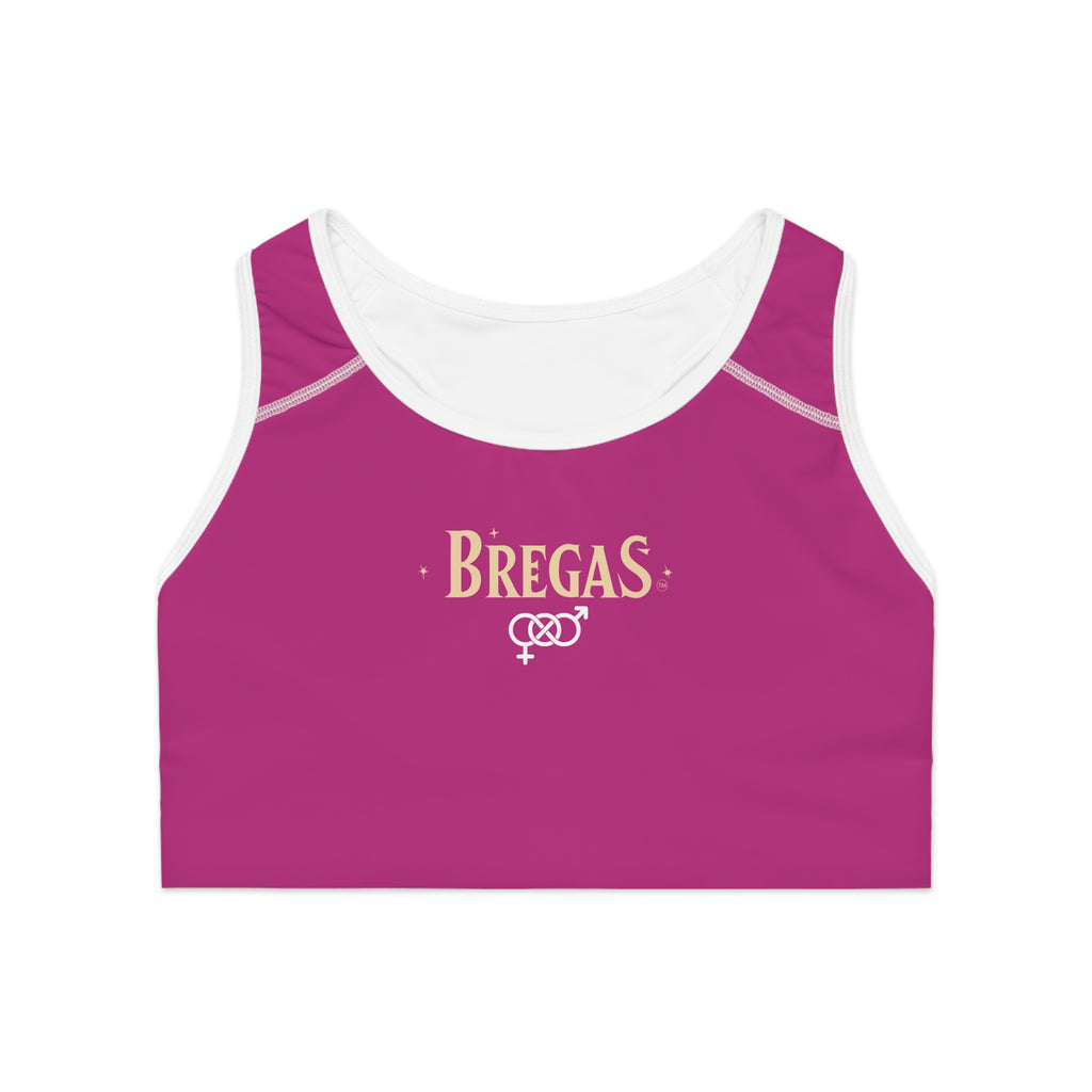 Sports Bra, Dark Pink, Bisexual. Made in the USA.