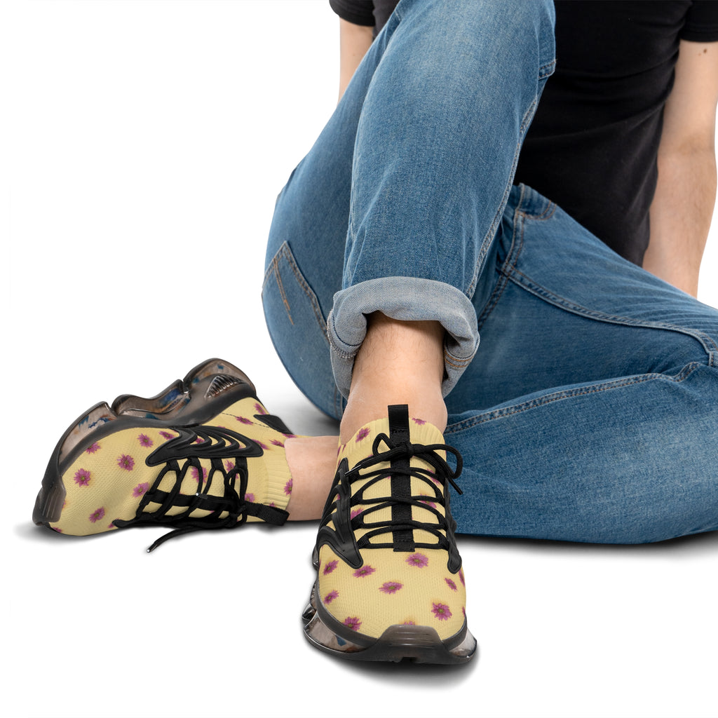 Sneakers, Pink Gerbera Aztec flower, Non Dating Cool