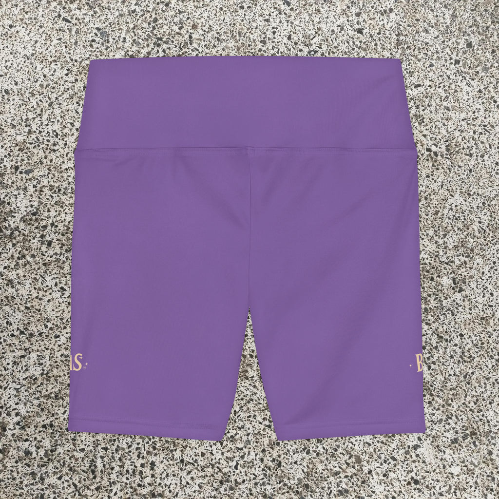 Workout Shorts, Light Purple, W4W. Made in the USA.