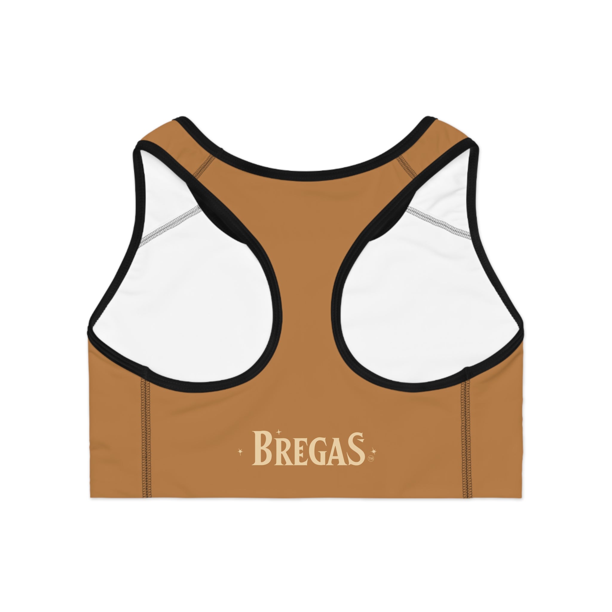 Sports Bra, Golden Brown, Non Dating Cool. Made in the USA.