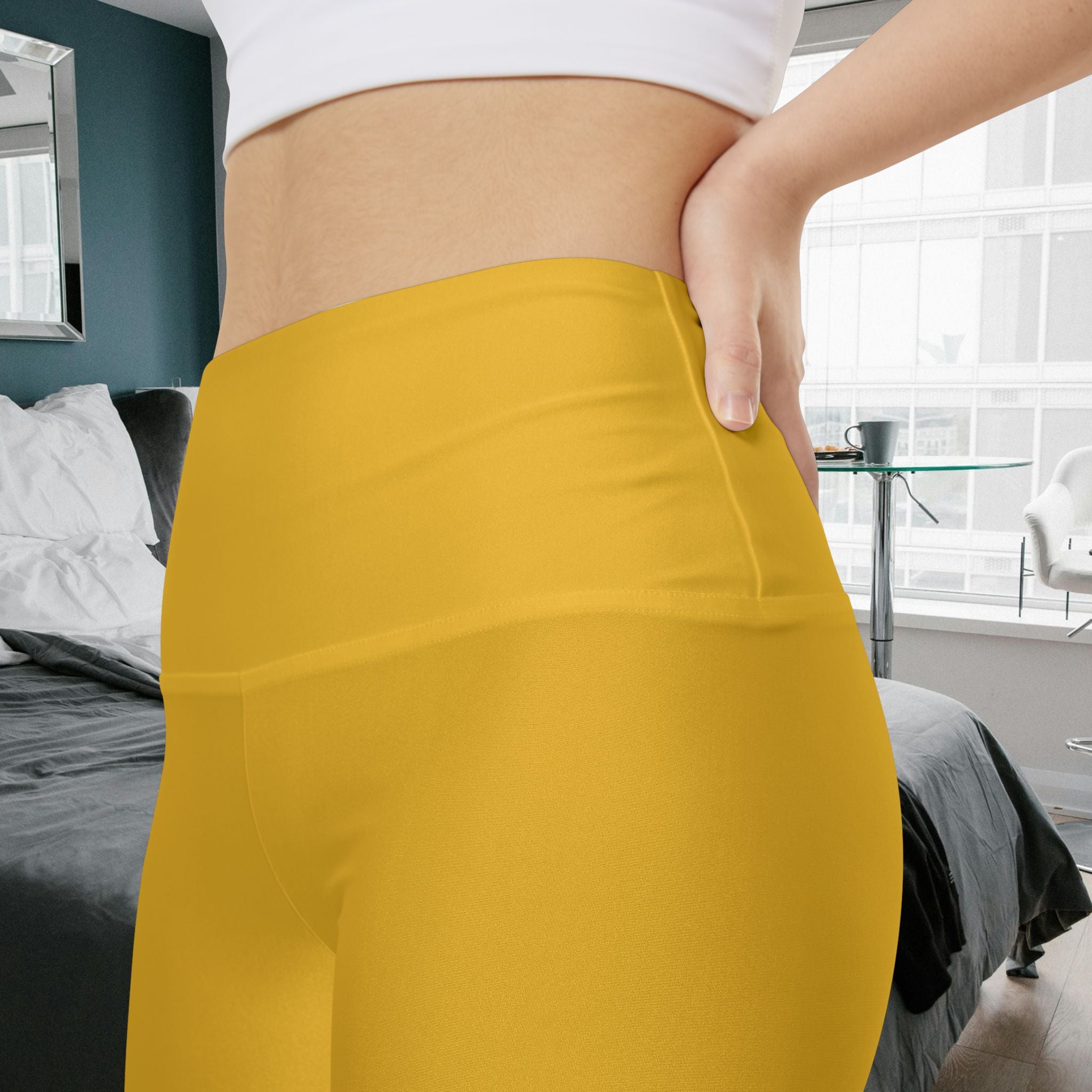 Workout Shorts, Yellow, Bisexual women
