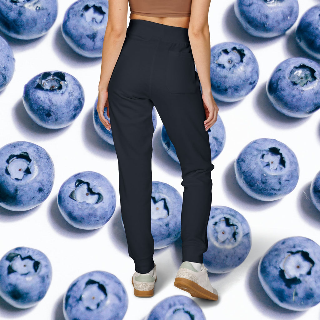 Fleece Sweatpants with silver Embroidered Bregas logo, Sweatpants for Women and Men