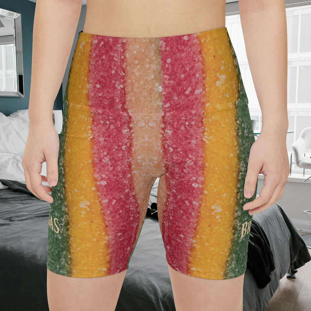 Workout Shorts, Striped Candy, Non Dating Cool. Made in the USA.