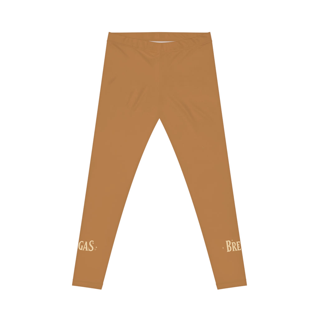 Leggings, Golden brown, Non Dating Cool. Made in the USA.
