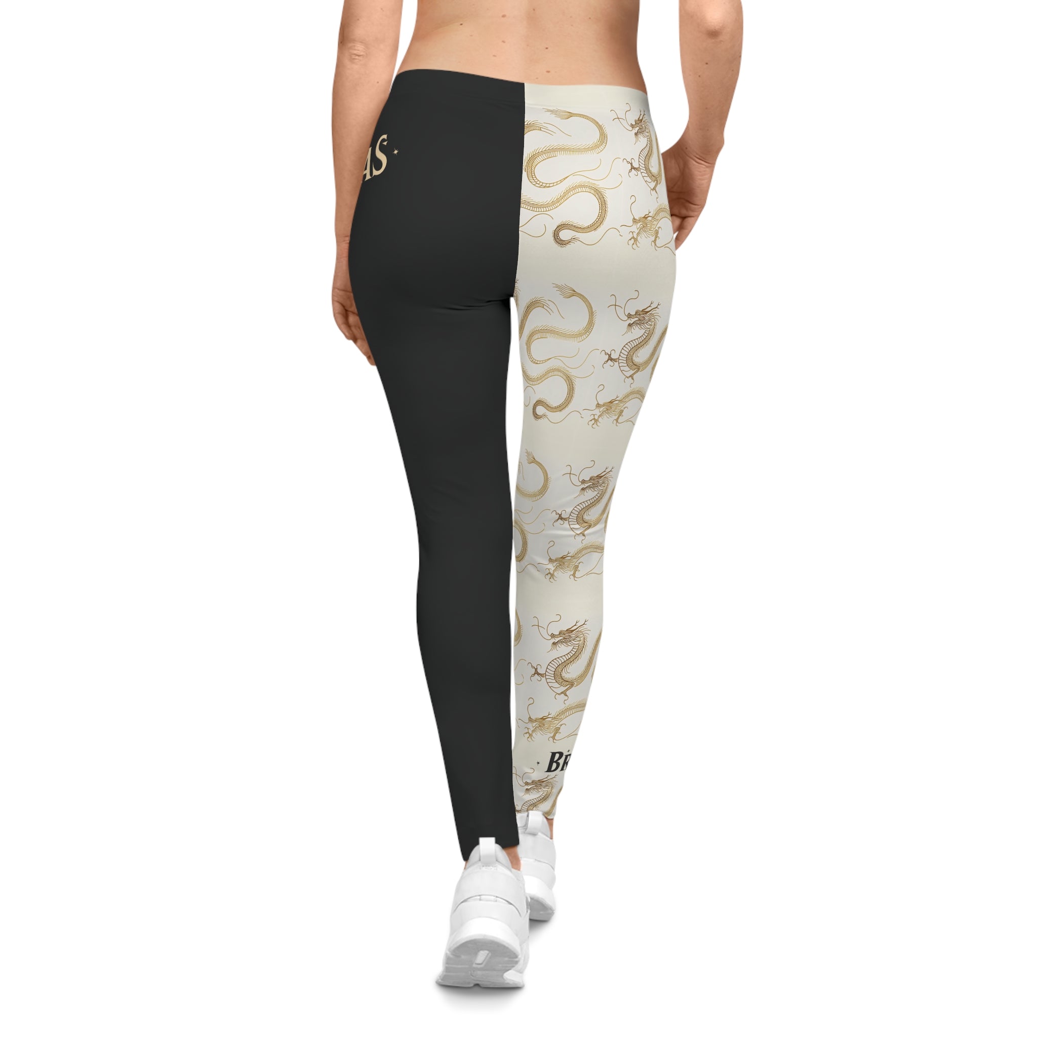 Leggings, Golden Dragon right leg, black left leg