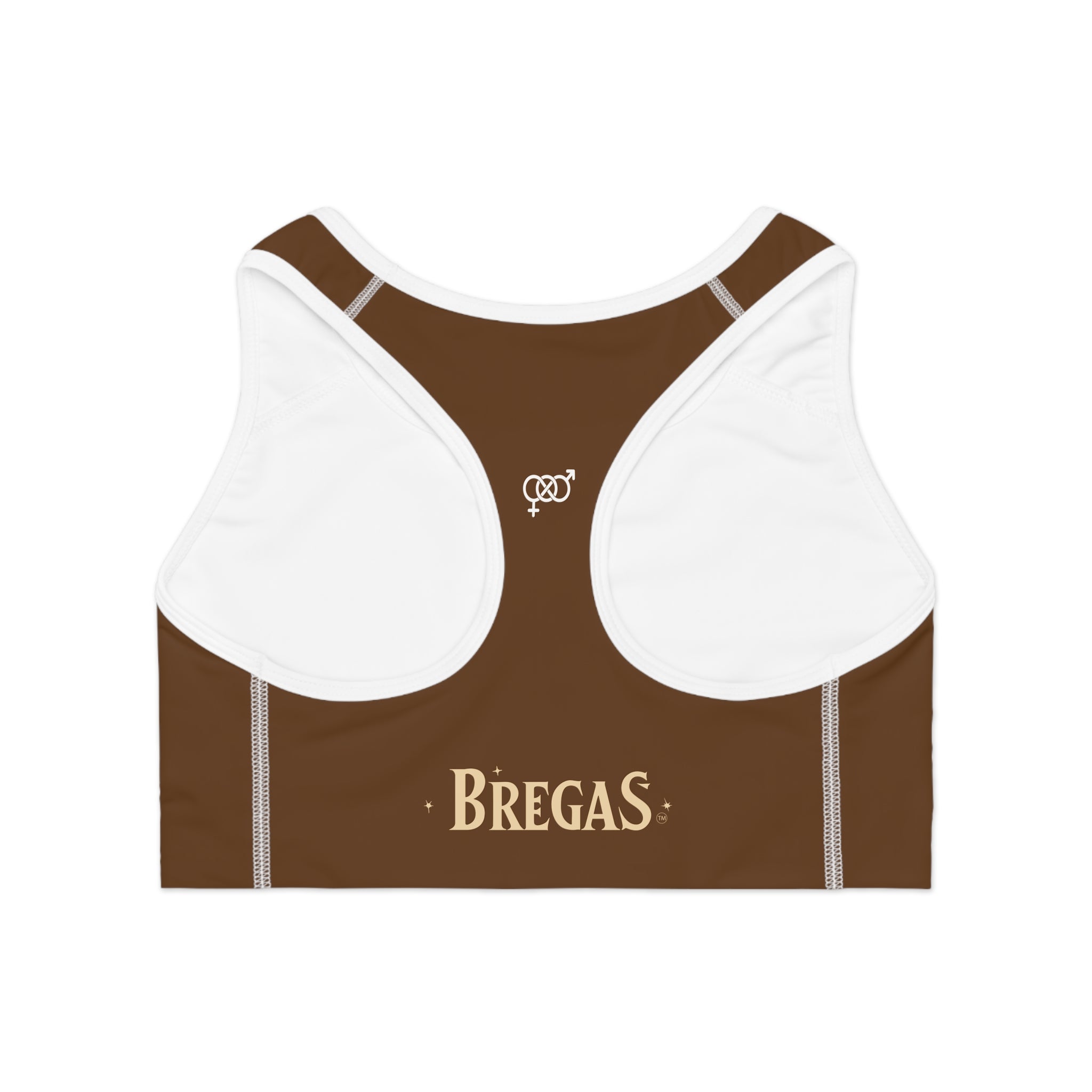 Sports Bra, Chocolate Brown, Bisexual. Made in the USA.