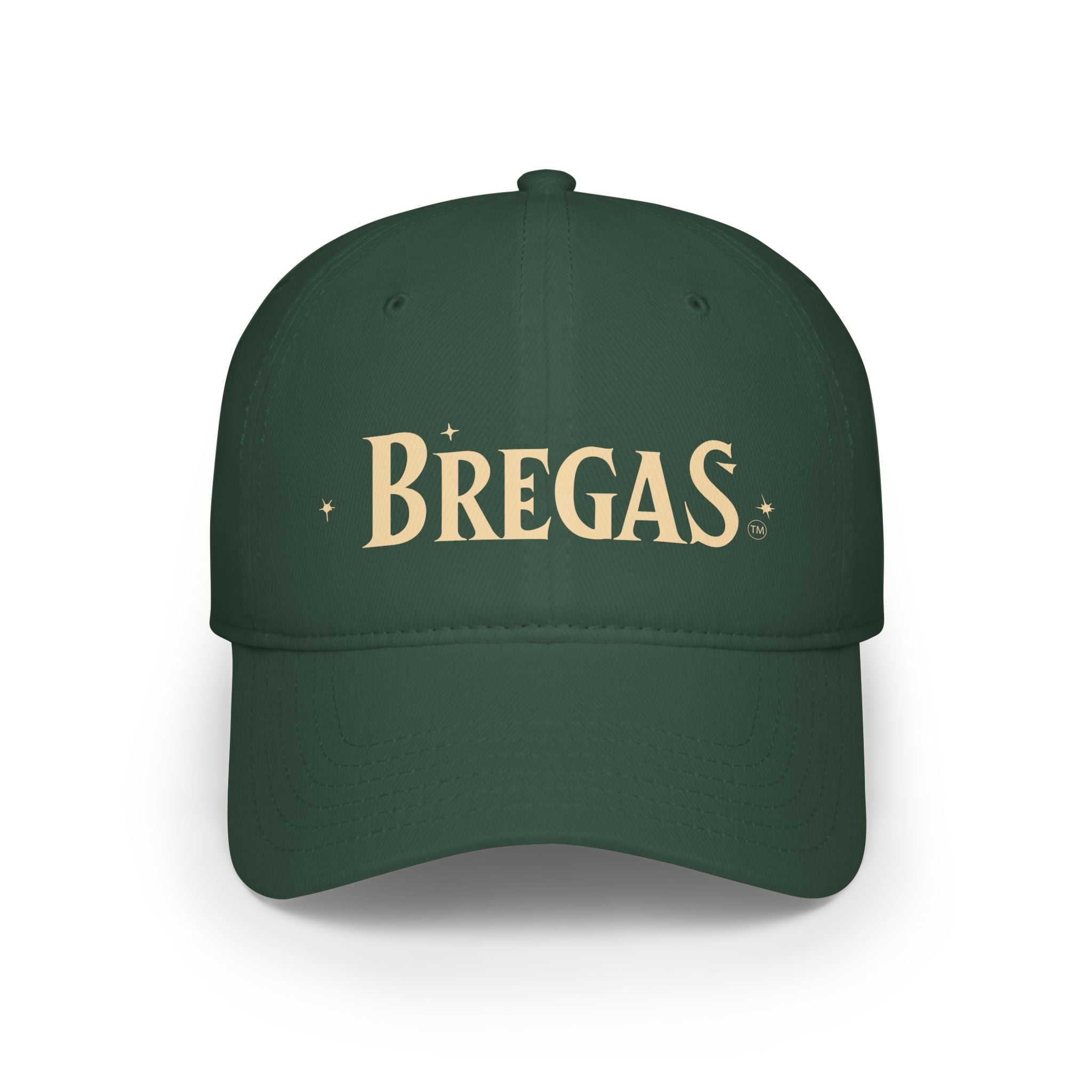 Low Profile Baseball Cap, 'BREGAS' logo, 6 colors