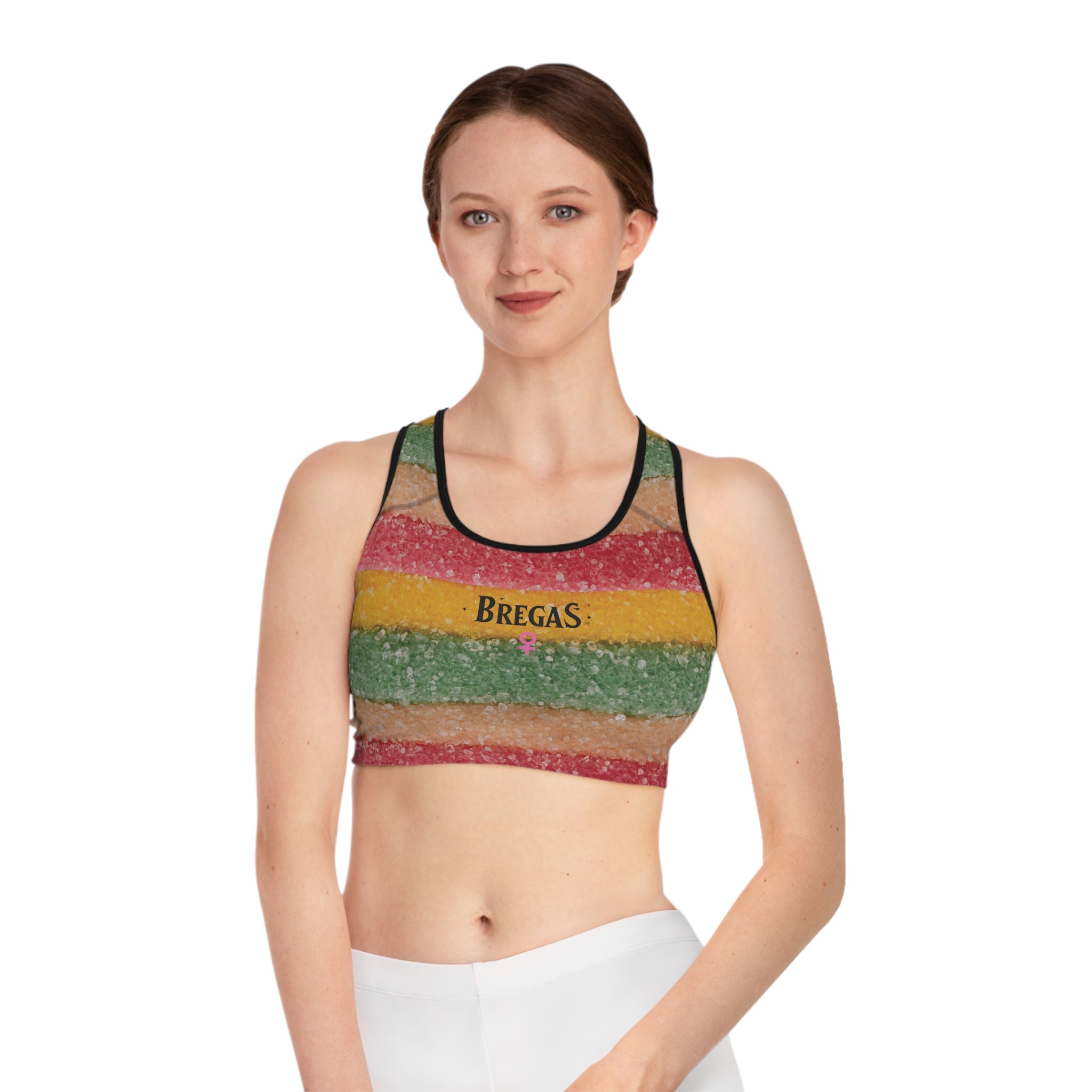 Sports Bra, Striped Candy, Women 4 women