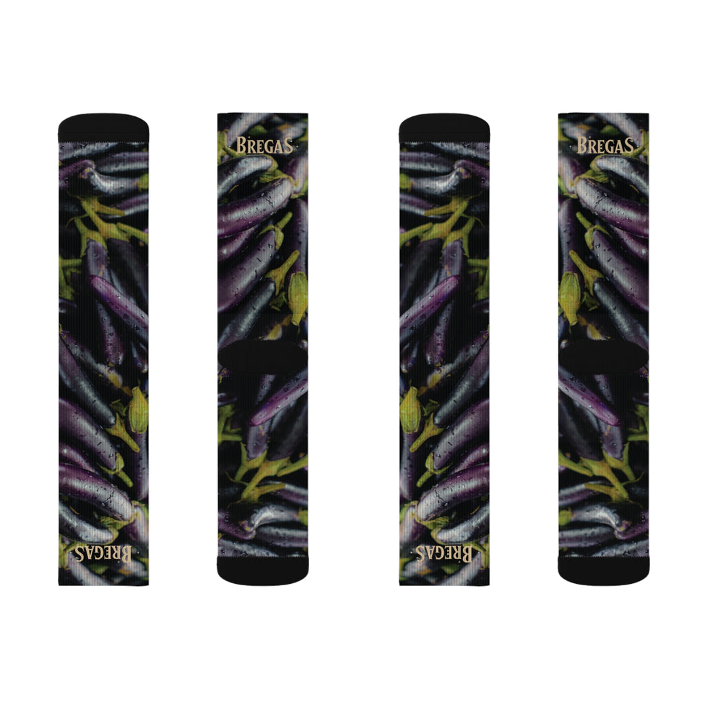 Socks, aubergine or eggplant, Non Dating Cool