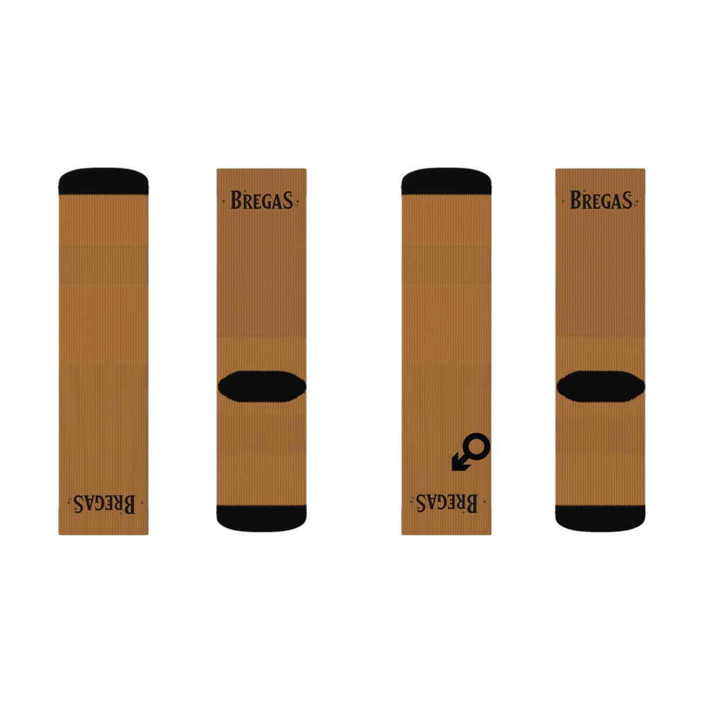 Socks, golden brown, Women for men