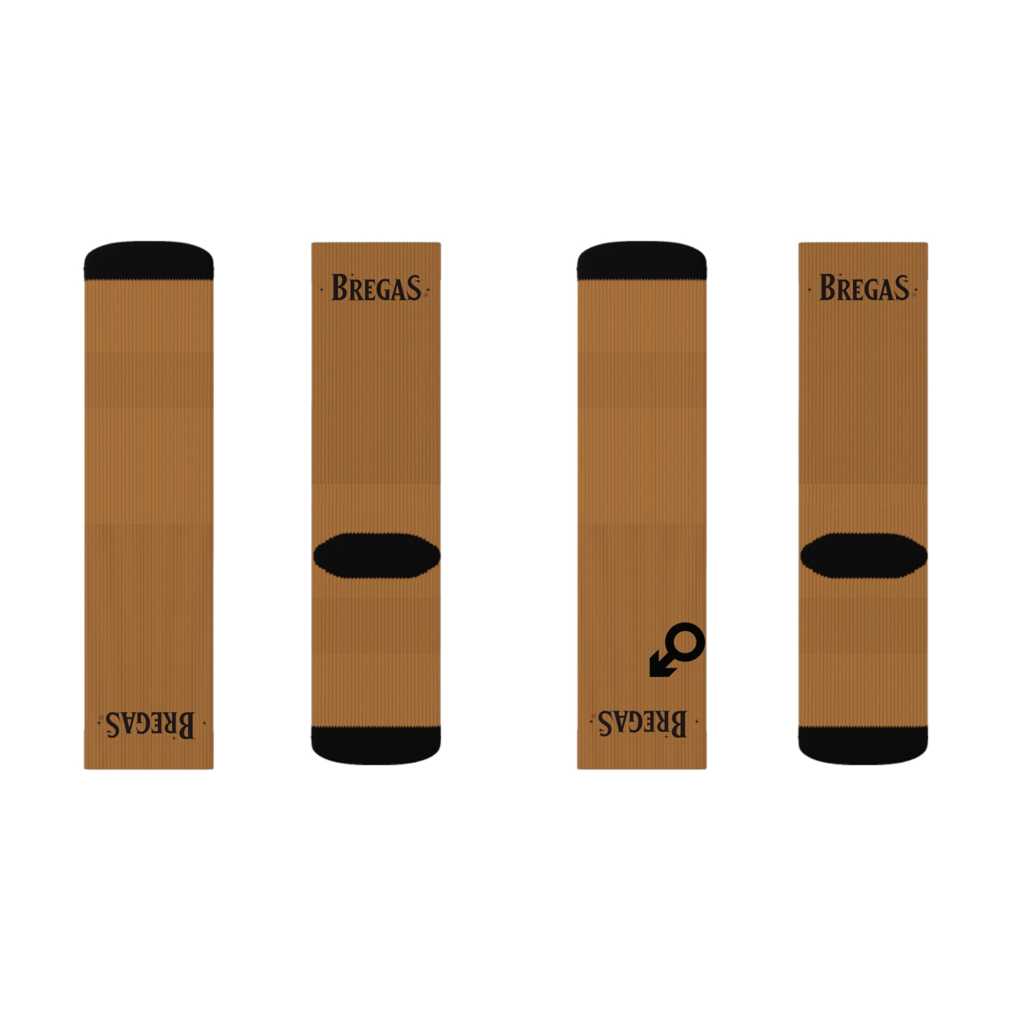 Socks, golden brown, Women for men