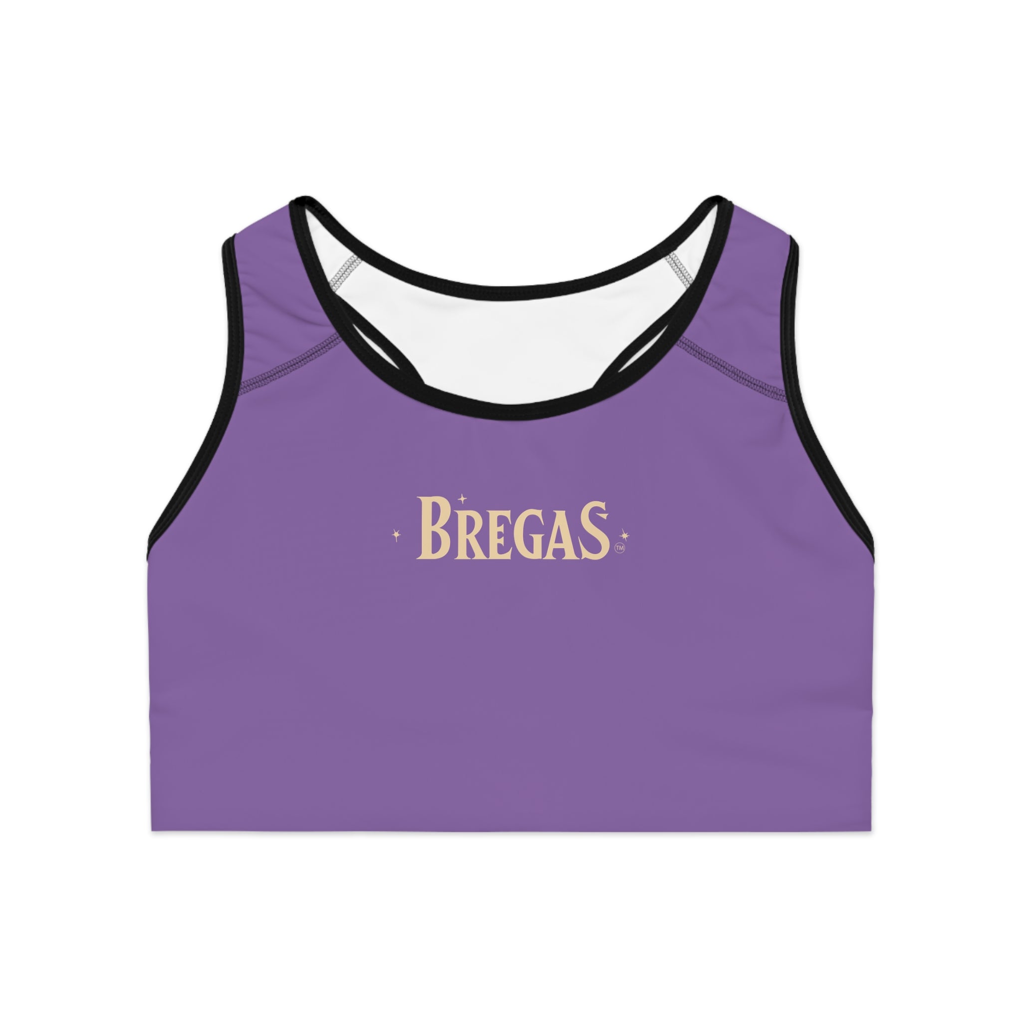 Sports Bra, Light Purple, Non Dating Cool. Made in the USA.