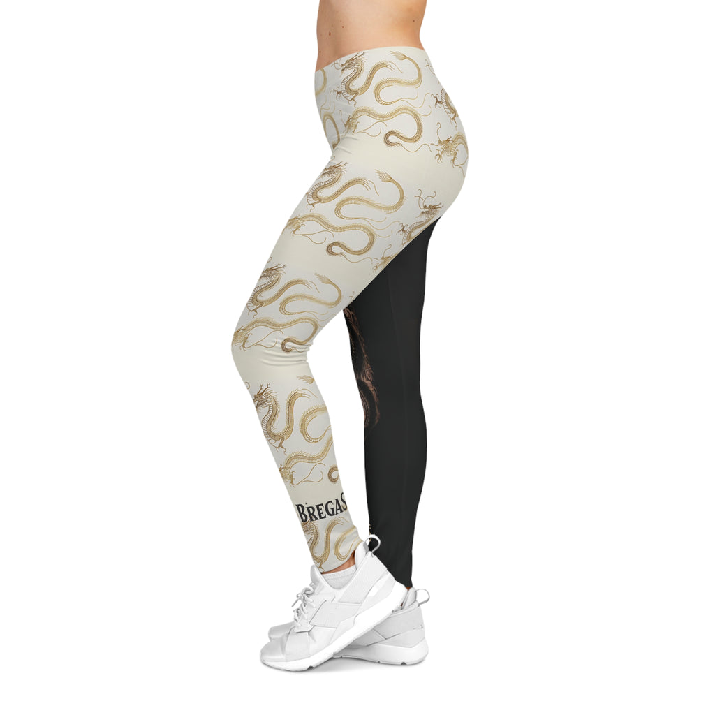 Leggings, Fierce Dragon tattoo & lucky Golden Dragon design