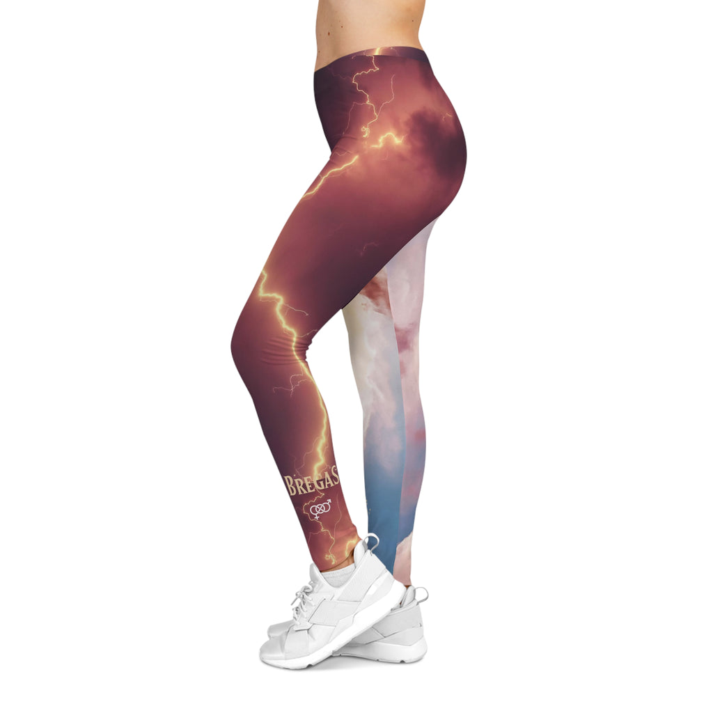 Leggings, Lightning Storm and clouds, bisexual Women