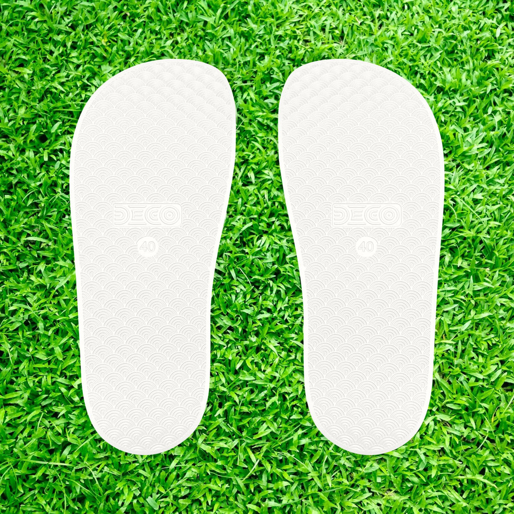 Golden Dragon Women's custom Slides with a 幸運龍 Lucky Dragon traditional Chinese text blessing