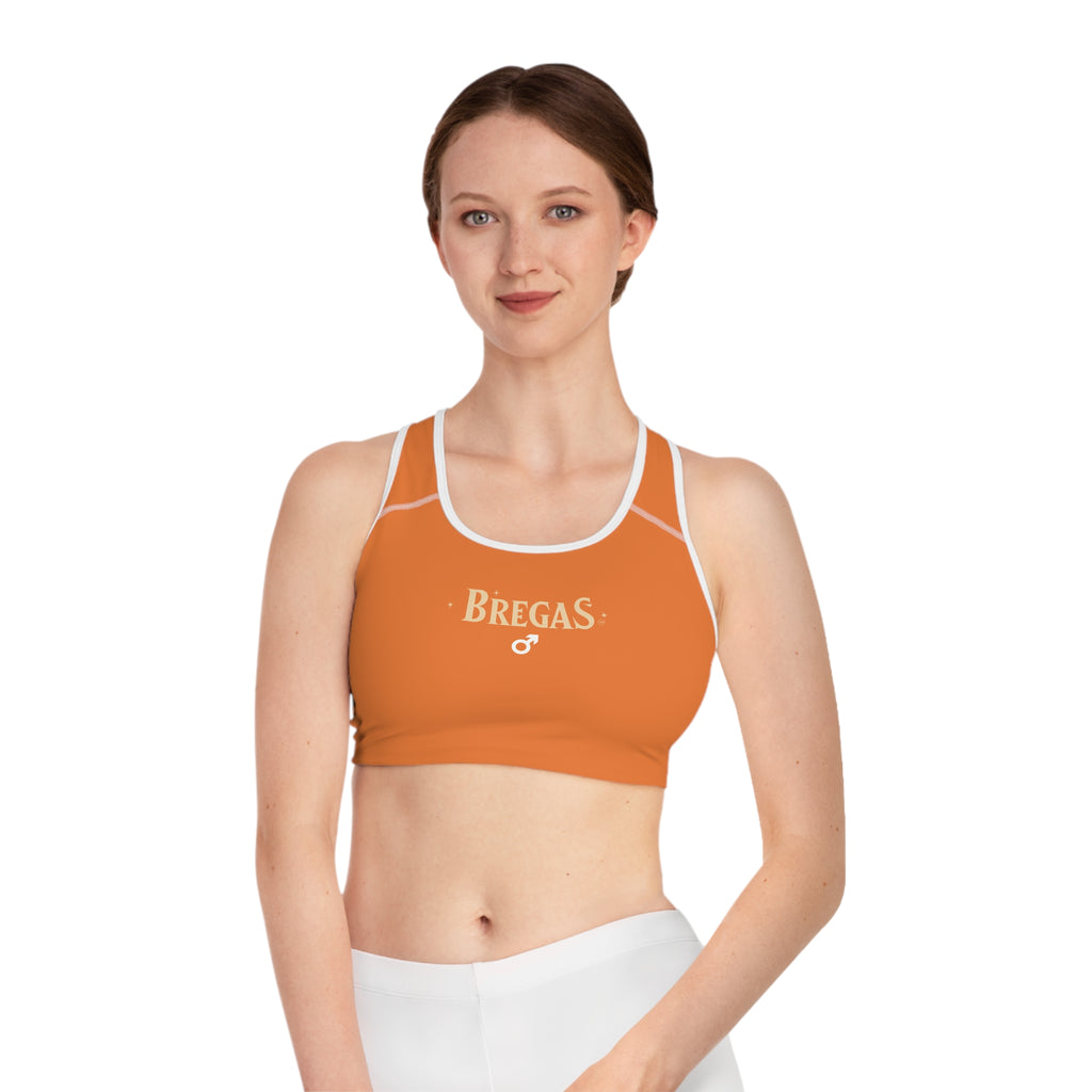 Sports Bra, Orange, Women 4 men