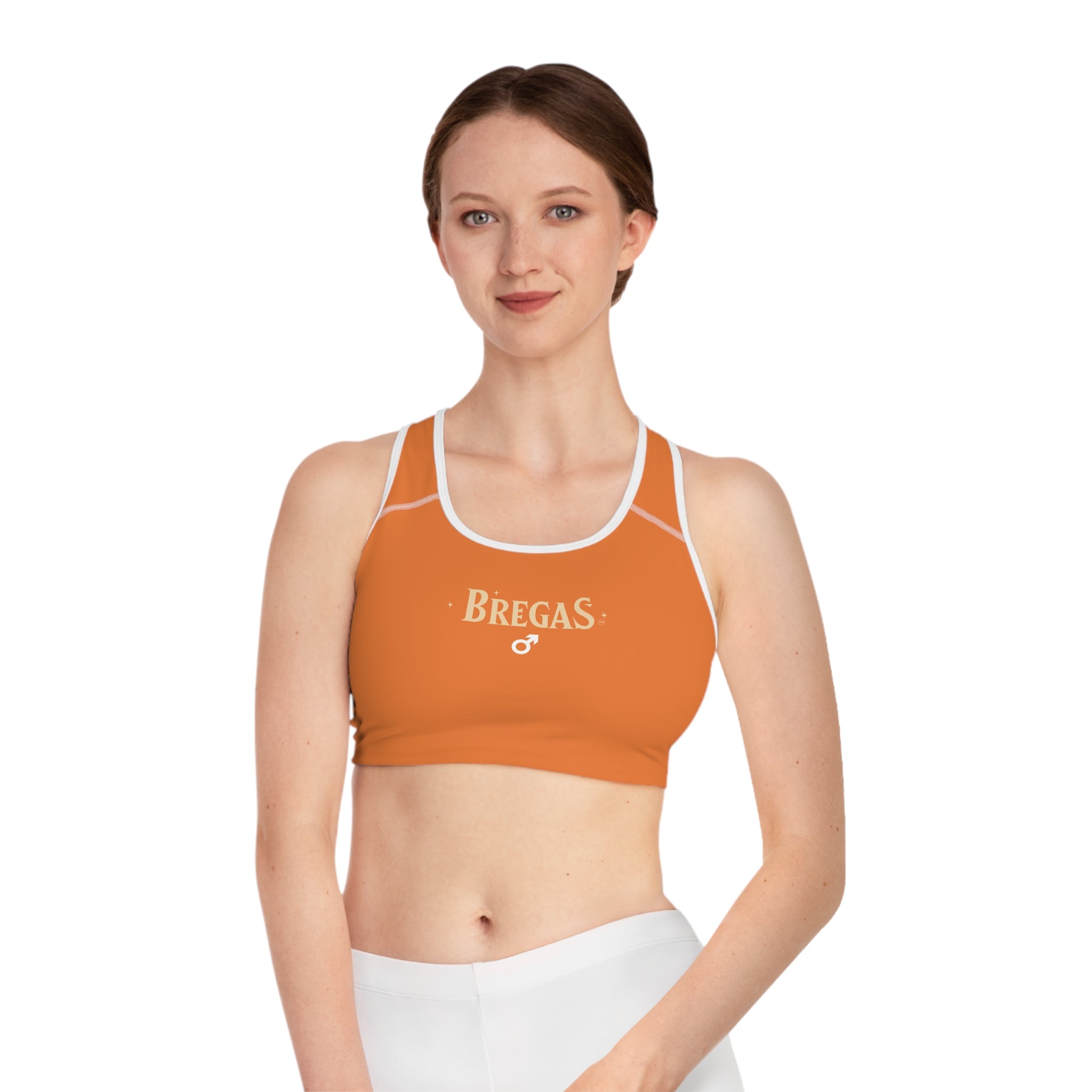 Sports Bra, Orange, Women 4 men