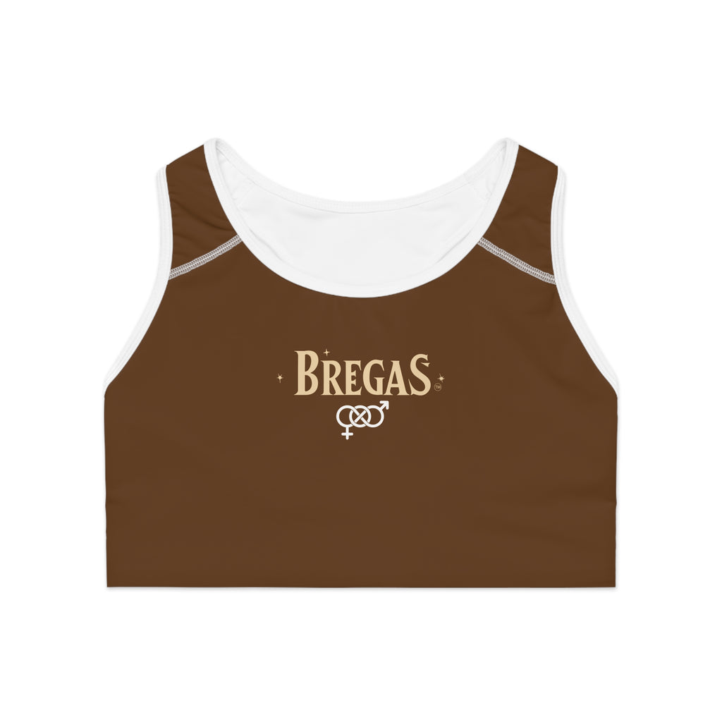 Sports Bra, Chocolate Brown, Bisexual. Made in the USA.