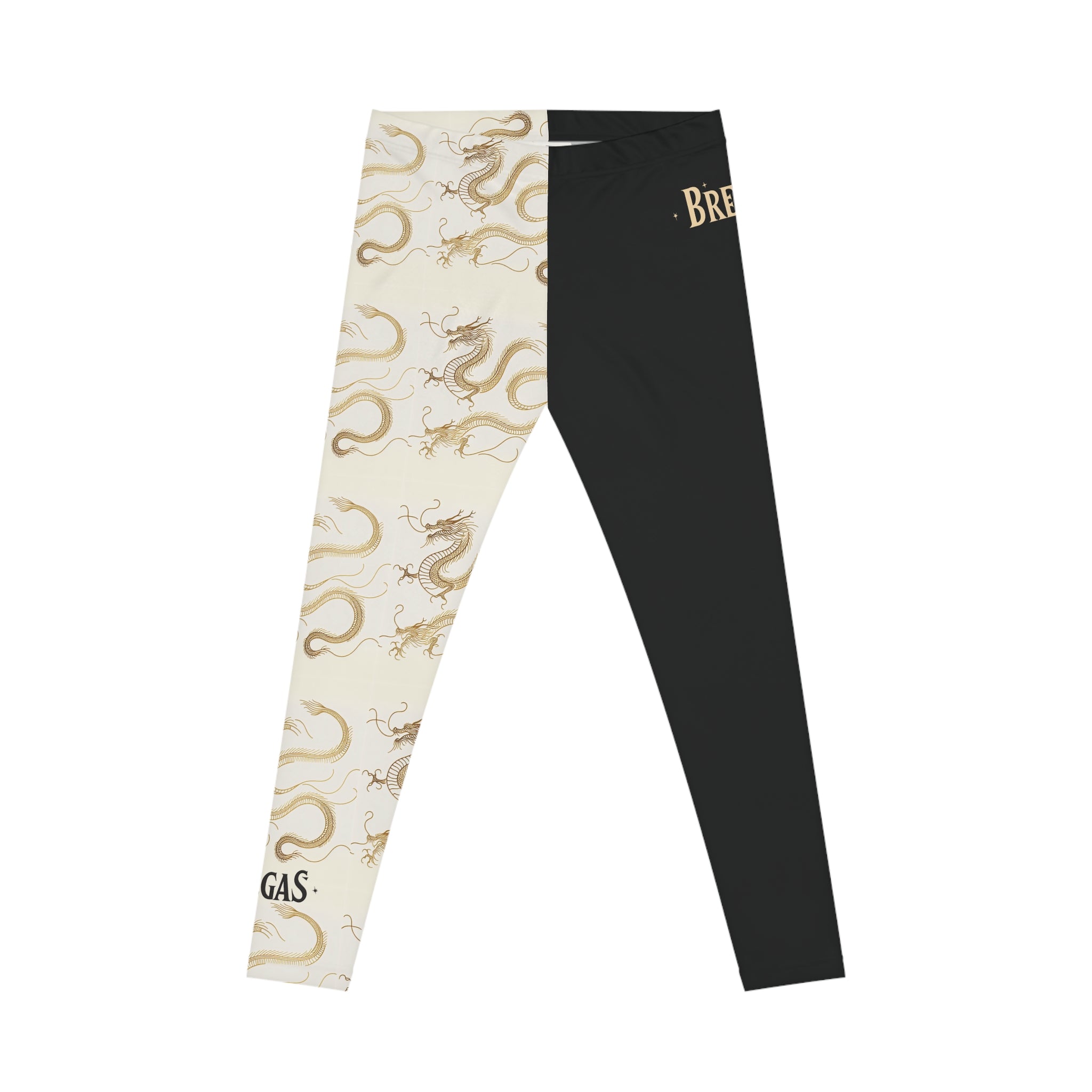 Leggings, Golden Dragon right leg, black left leg