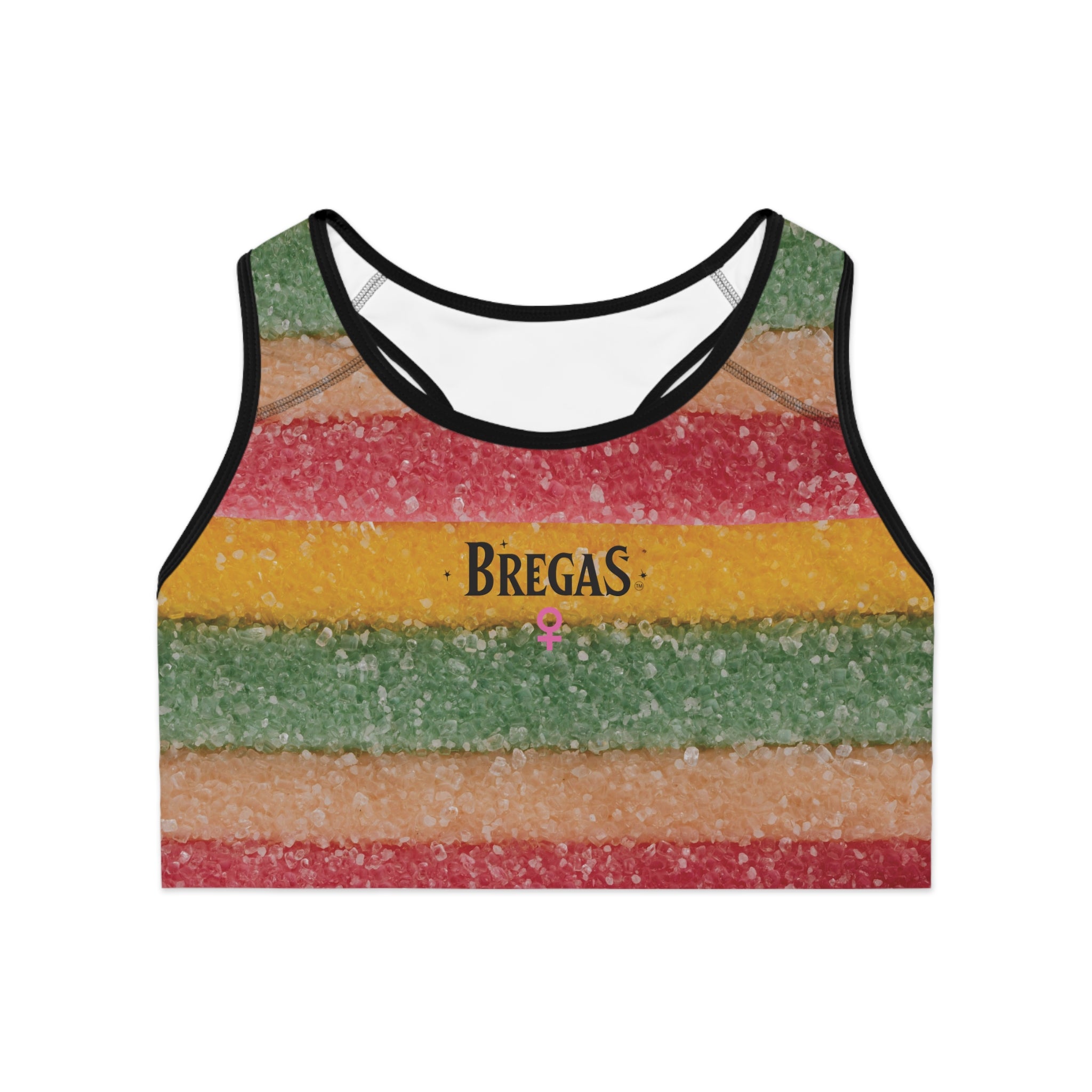 Sports Bra, Striped Candy, Women 4 women