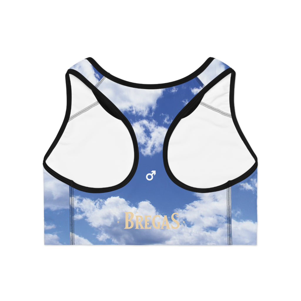Sports Bra, Blue sky and Fluffy Clouds, Women for men