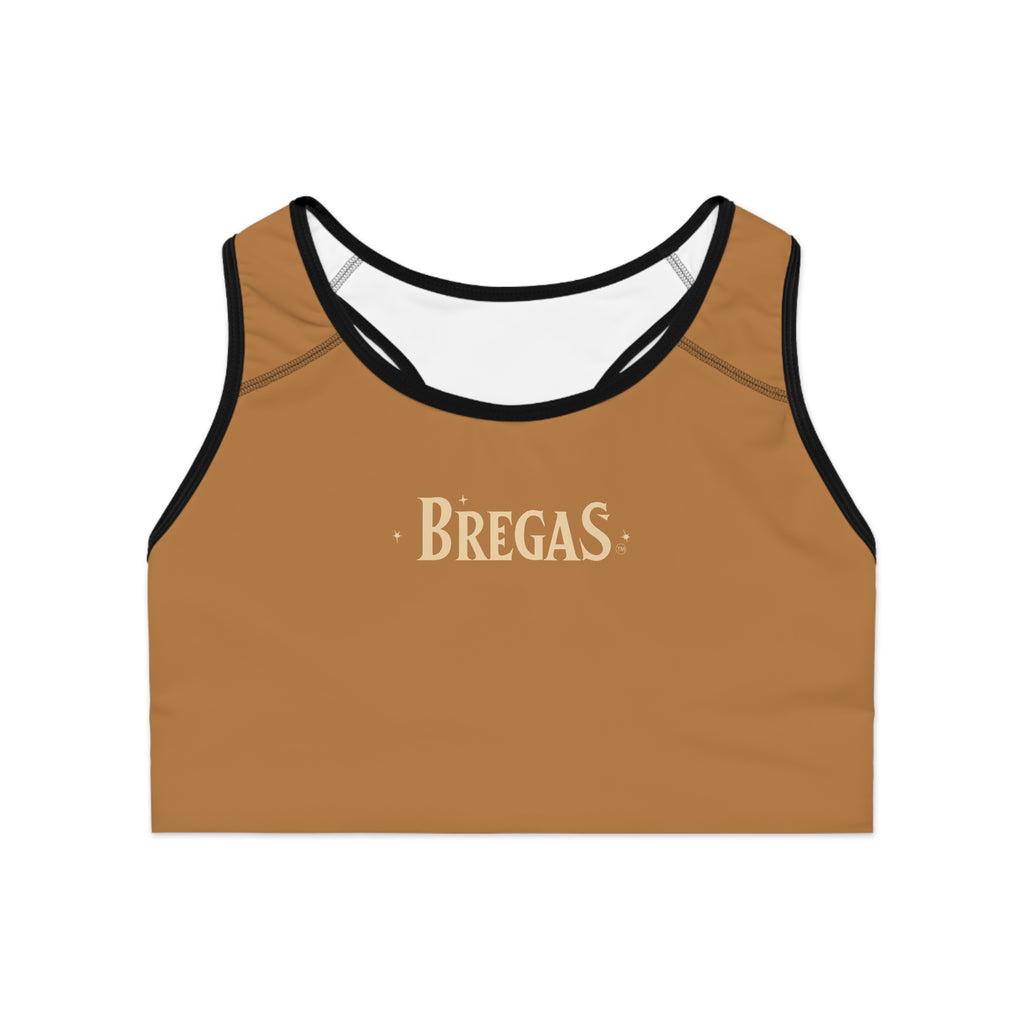 Sports Bra, Golden Brown, Non Dating Cool. Made in the USA.